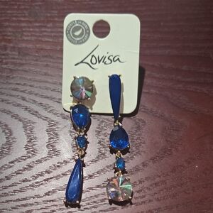 Lovisa Asymmetrical Blue Earrings